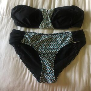 Athleta strapless Bikini Set
